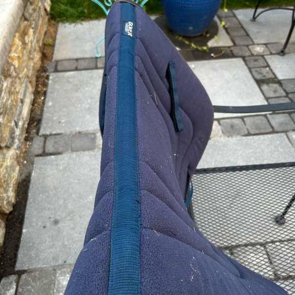 Dover navy saddle pad - Picture 3 of 3